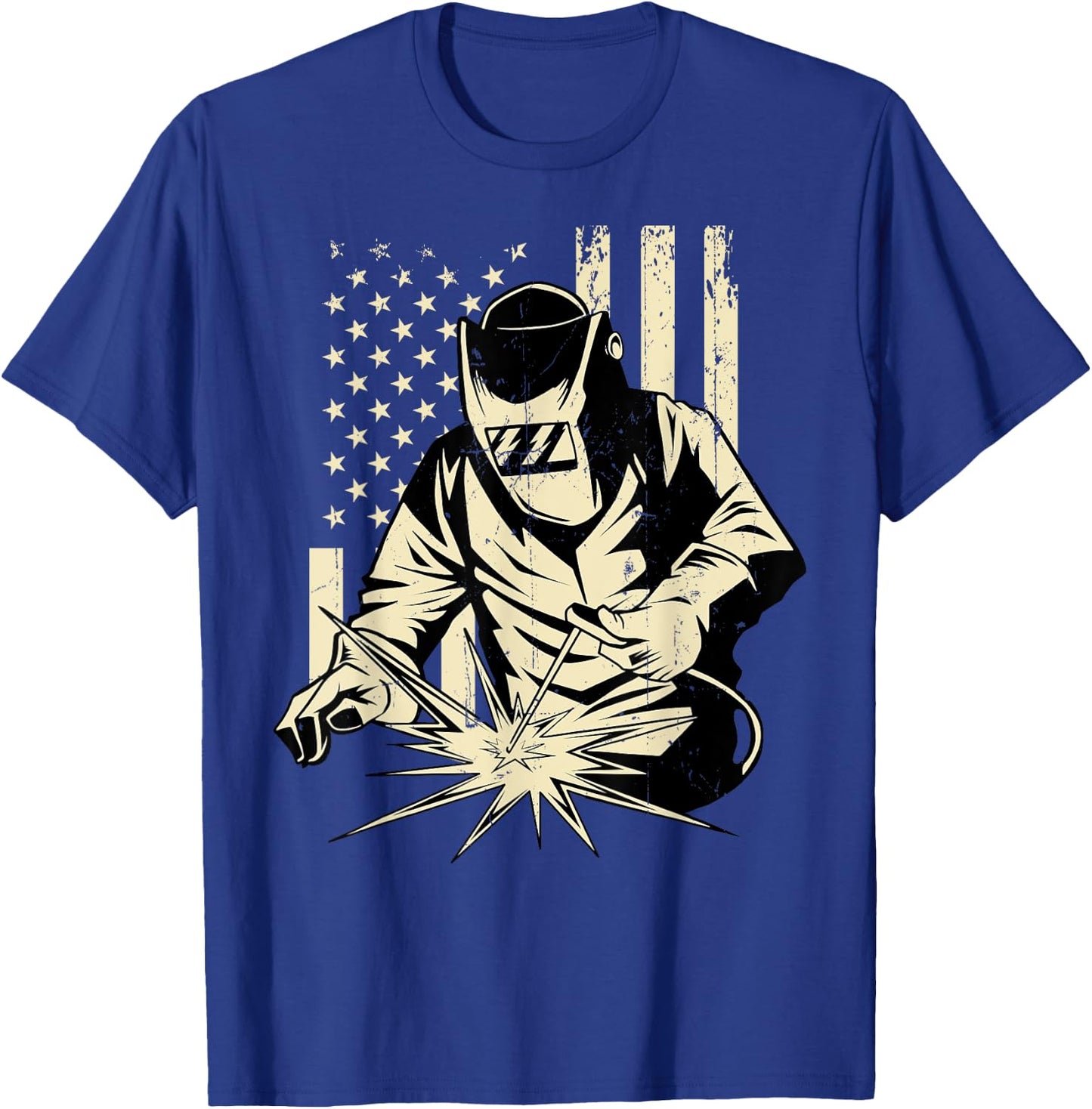 Welder Welding Blacksmith Metal Worker Fabricator T-Shirt - T-Shirt | Royal