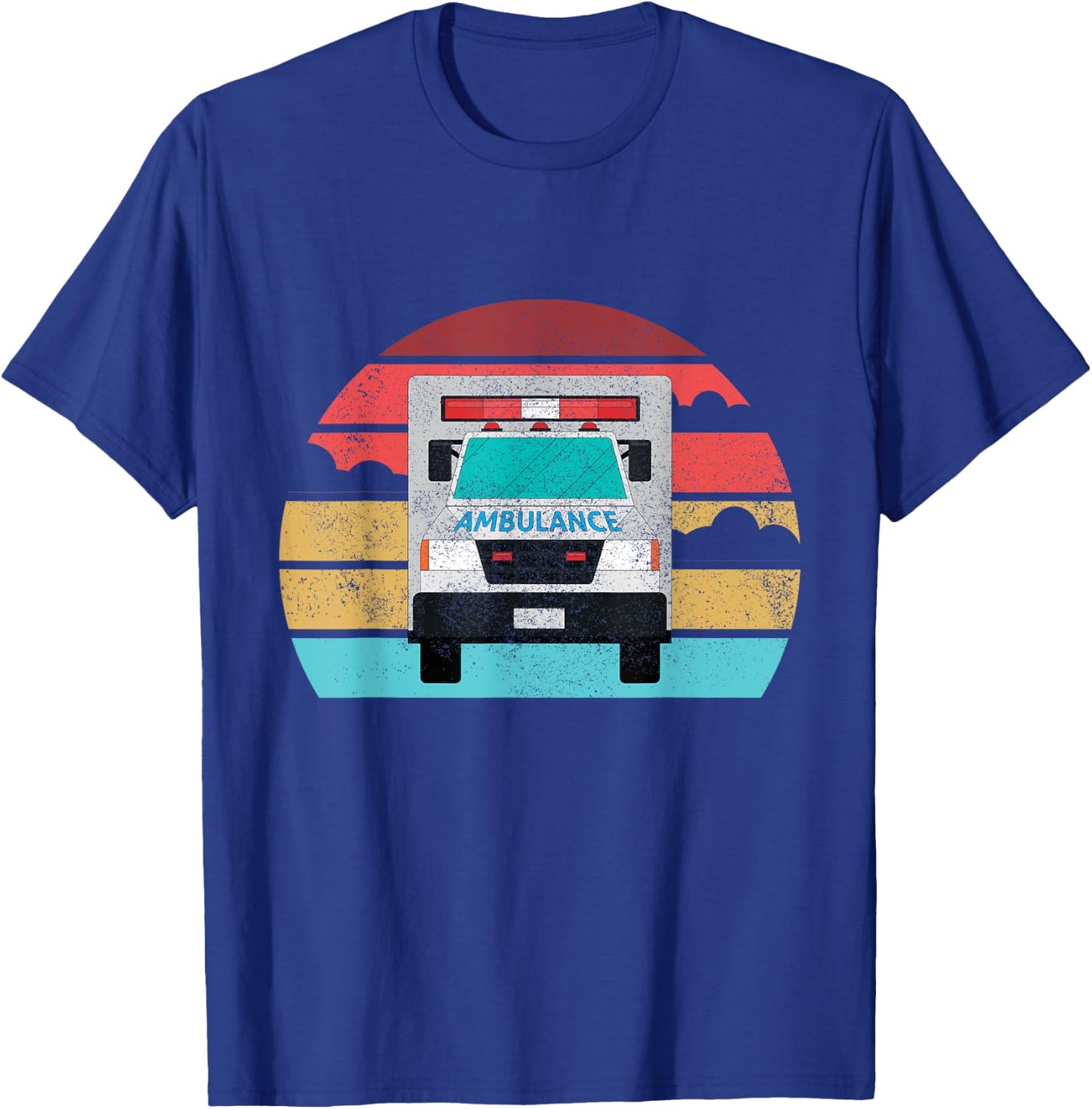 Ambulance Truck Birthday EMT for Boys Girls Toddlers T-Shirt - T-Shirt | Royal