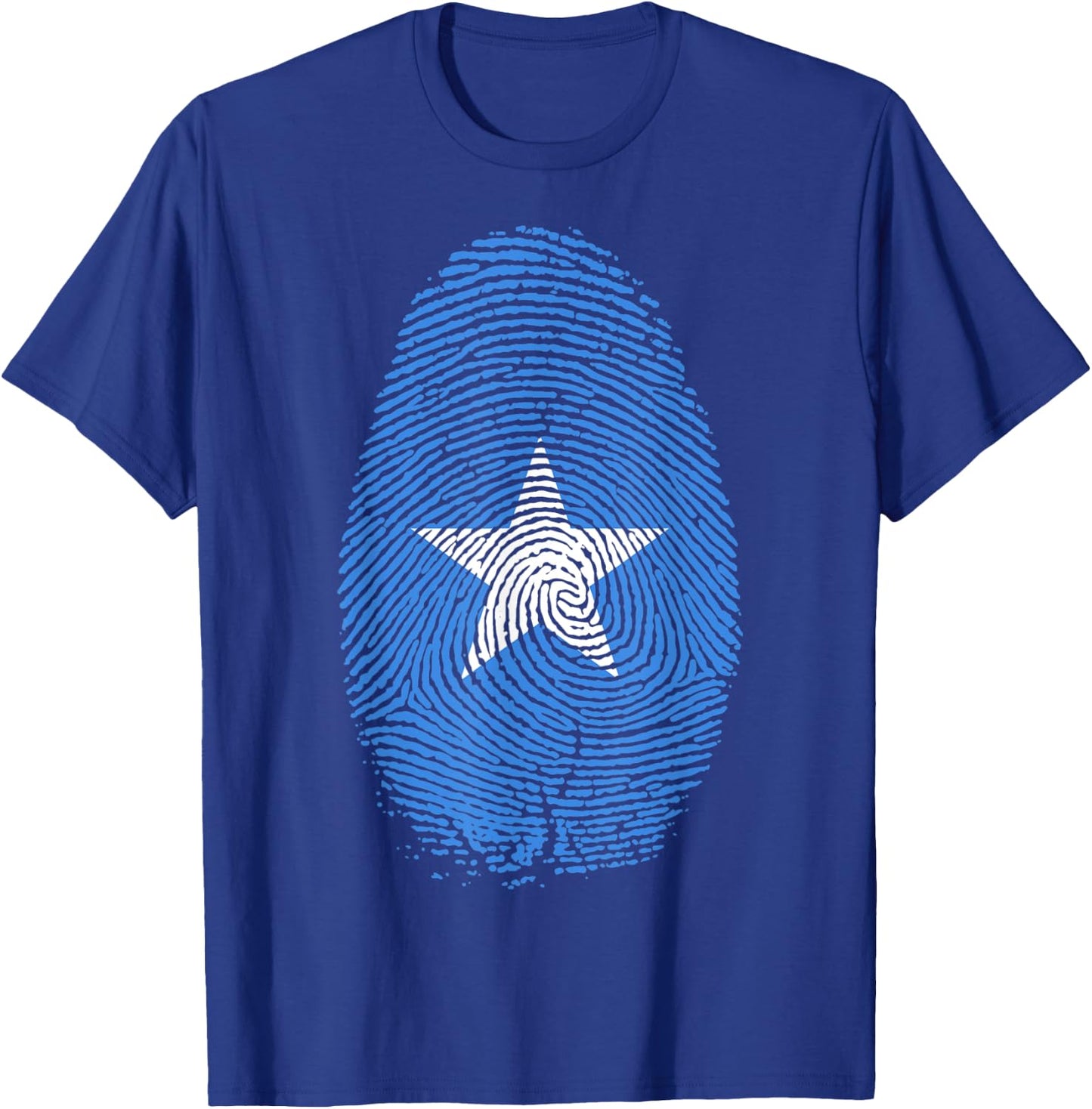 Somalia Flag Fingerprint It is in my DNA Gift Somalians T-Shirt - T-Shirt | Royal