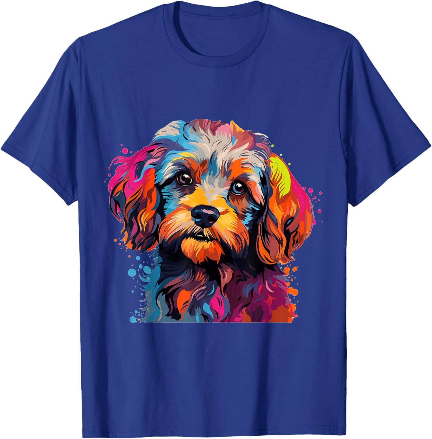Cavapoo Dog Breed Pet Cute Colorful Pop Art Graphic T-Shirt - T-Shirt | Royal