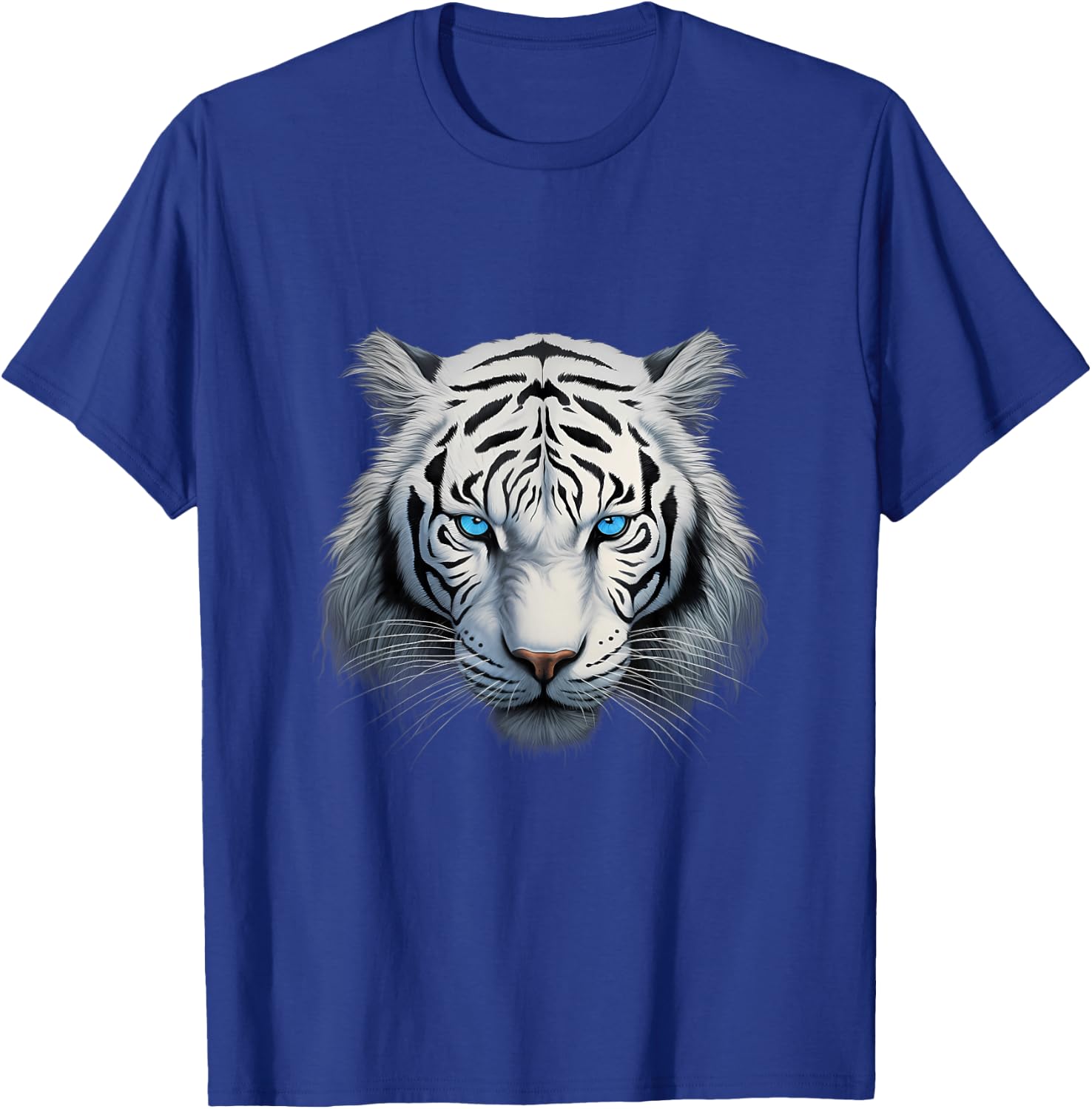 Royal White Tiger with Blue Eyes T-Shirt - T-Shirt | Royal