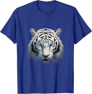 Royal White Tiger with Blue Eyes T-Shirt - T-Shirt | Royal