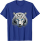 Royal White Tiger with Blue Eyes T-Shirt - T-Shirt | Royal