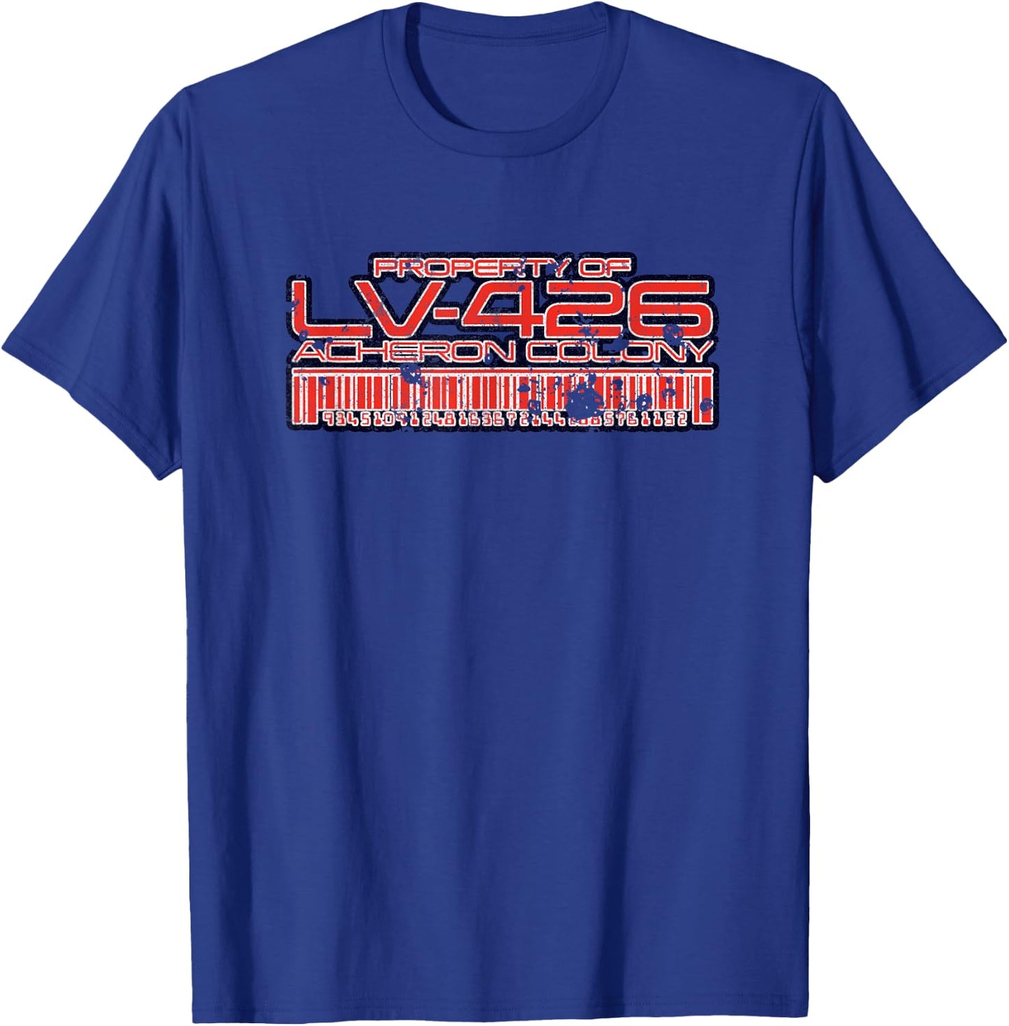 Aliens Property of LV-426 Acheron Colony Retro 80s T-Shirt - T-Shirt | Royal