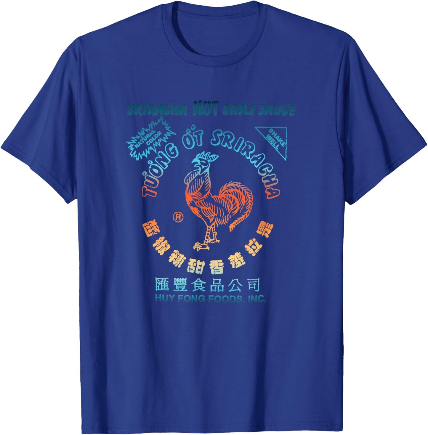 Vintage Funny Sriracha Hot Chili Sauce Gift T-Shirt - T-Shirt | Royal