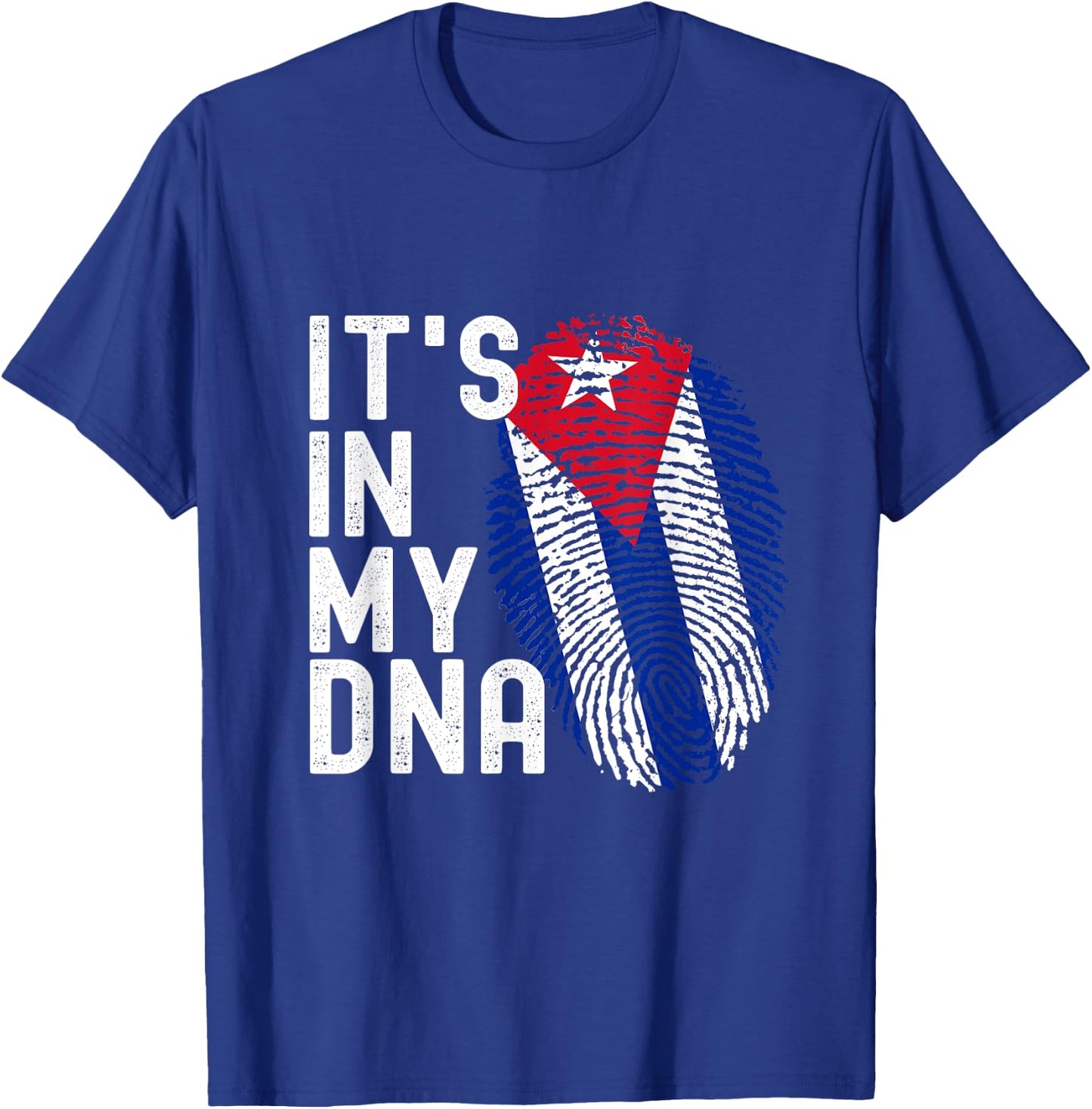 It's In My DNA Cuba Flag Cuban T-Shirt - T-Shirt | Royal