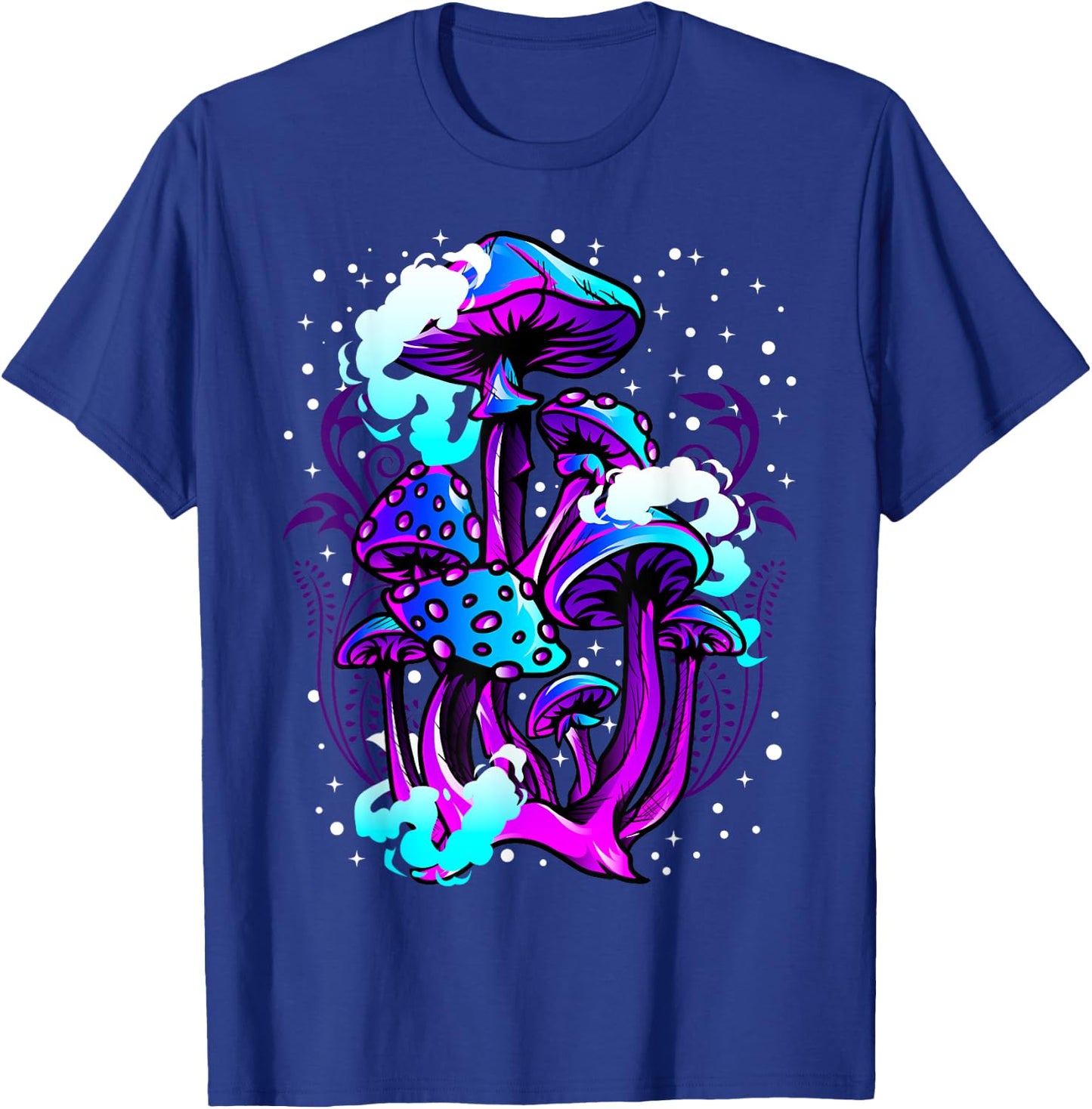 Cool Psychedelic Magic Shrooms Morel Portobello Mushrooms T-Shirt - T-Shirt | Royal