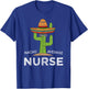 Fun Nursing Appreciation Humor | Funny Female & Male Nurse T-Shirt - T-Shirt | Royal