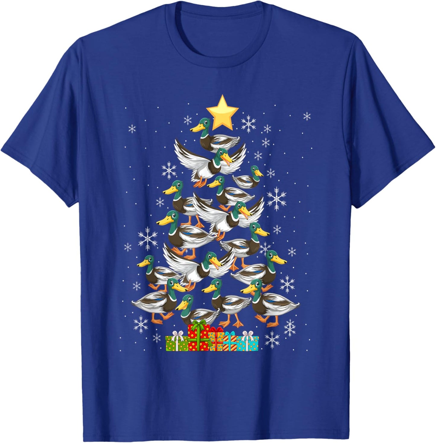 Mallard Duck Christmas Tree Costume Duck Lover T-Shirt - T-Shirt | Royal