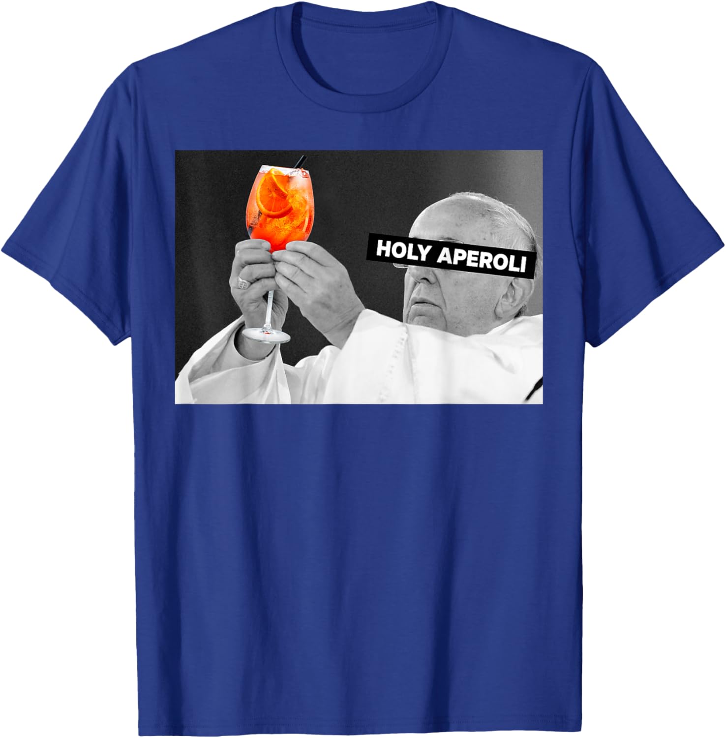 Holy Aperoli X Pope Drip X Francis Spritz Club New T-Shirt - T-Shirt | Royal