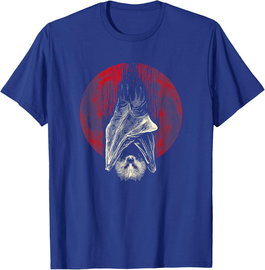 Bat Full Moon Pastel Goth Gothic Occult Wicca Men Women T-Shirt - T-Shirt | Royal