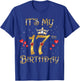 It's My 17th Birthday, 17 Years Old, 17th Birthday Queen T-Shirt - T-Shirt | Royal