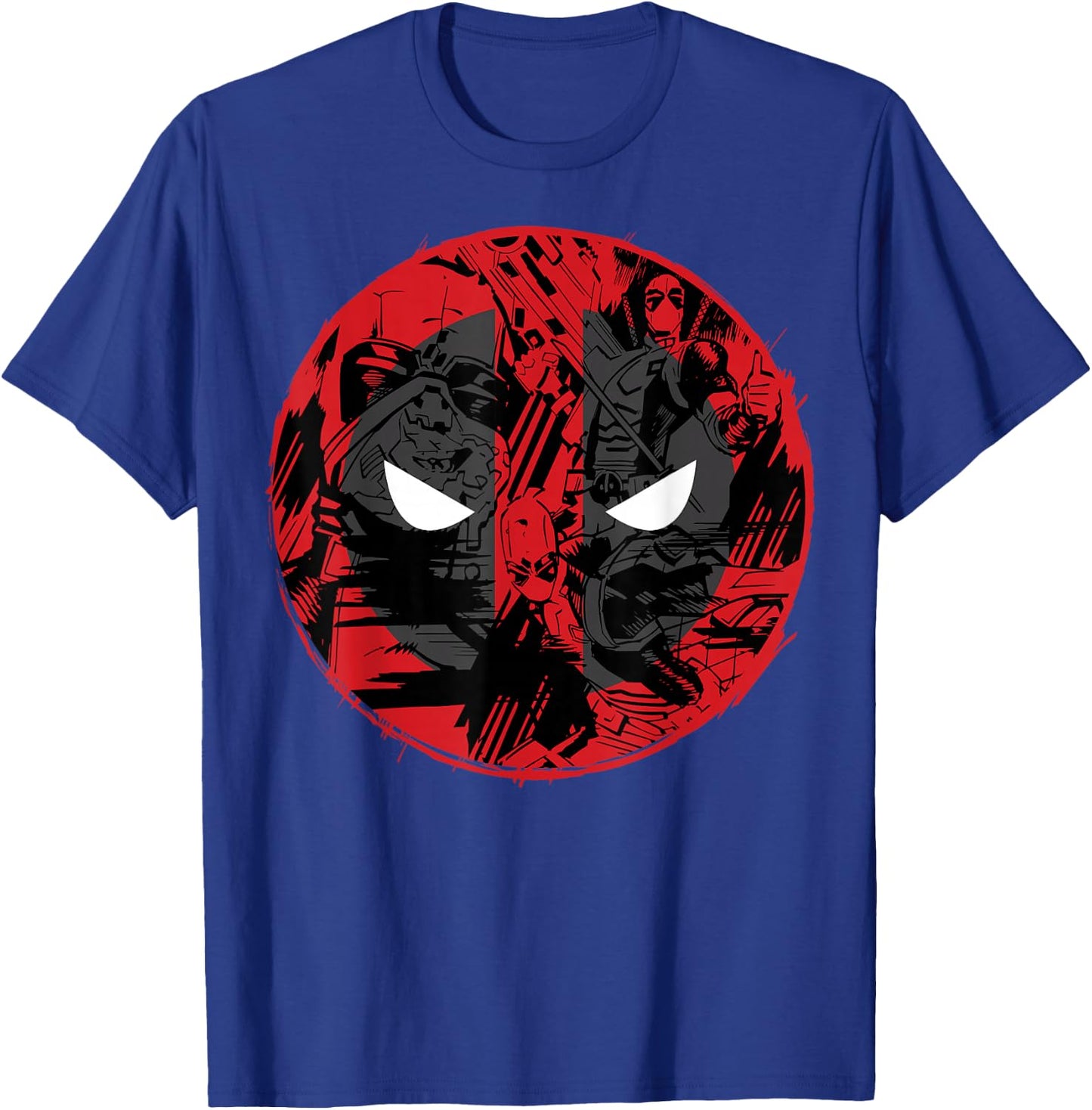 Marvel Deadpool Comic Logo Fill T-Shirt - T-Shirt | Royal