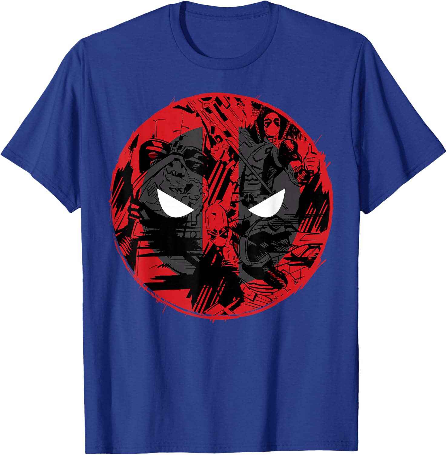 Marvel Deadpool Comic Logo Fill T-Shirt - T-Shirt | Royal