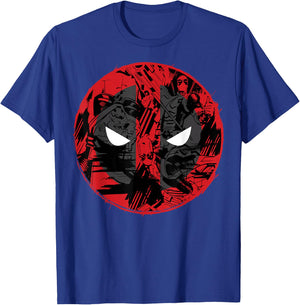 Marvel Deadpool Comic Logo Fill T-Shirt - T-Shirt | Royal