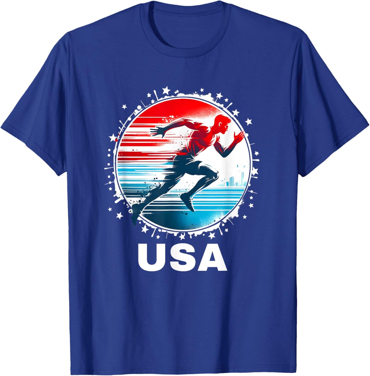 USA Team Track and Field Shirt Women Kids Track T-Shirt - T-Shirt | Royal
