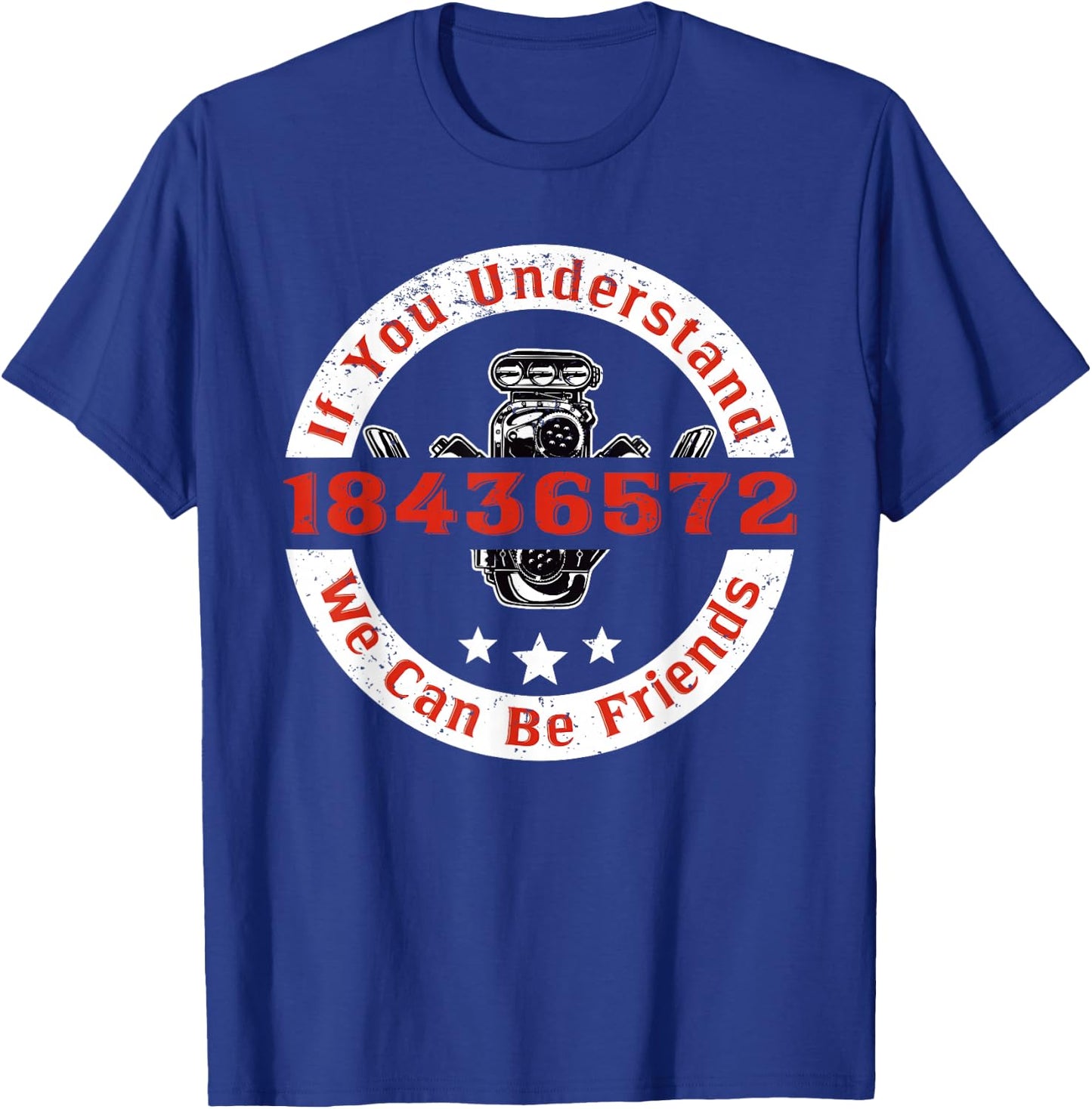 Mechanic Car Mechanic 18436572 V8 Mechanical Engineer T-Shirt - T-Shirt | Royal