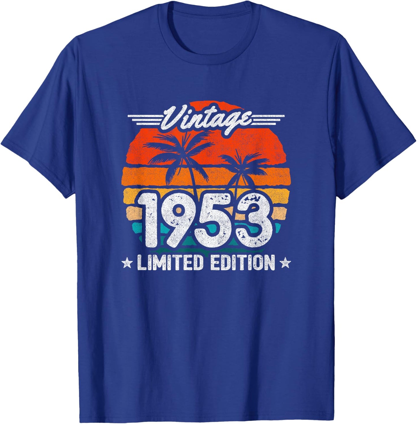 1953 Limited Edition - 1953 Birthday Year - Vintage 1953 T-Shirt - T-Shirt | Royal