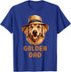 Cute Golden Retriever Dad Dog Lover Gift Funny Golden Owner Men Women Kids T-Shirt - T-Shirt | Royal