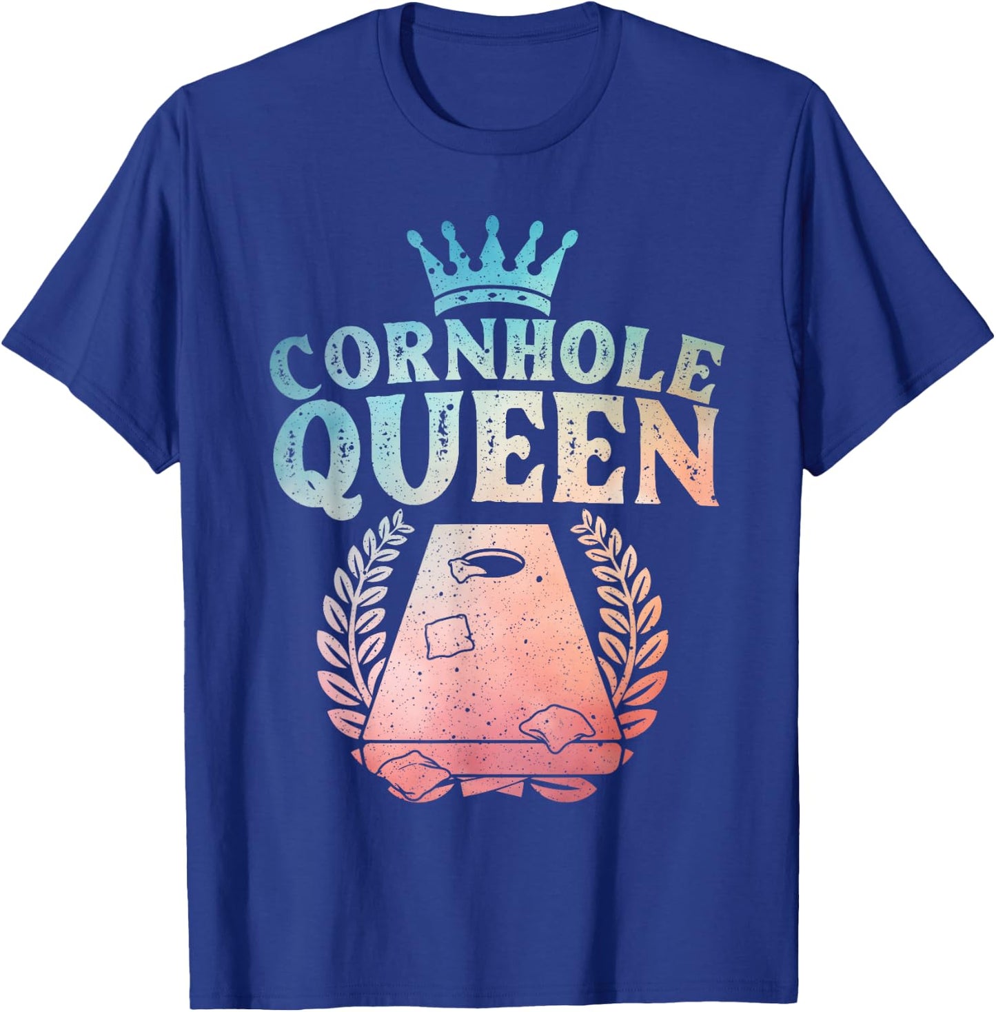 Cool Cornhole Queen Design Girls Cornhole Players T-Shirt - T-Shirt | Royal