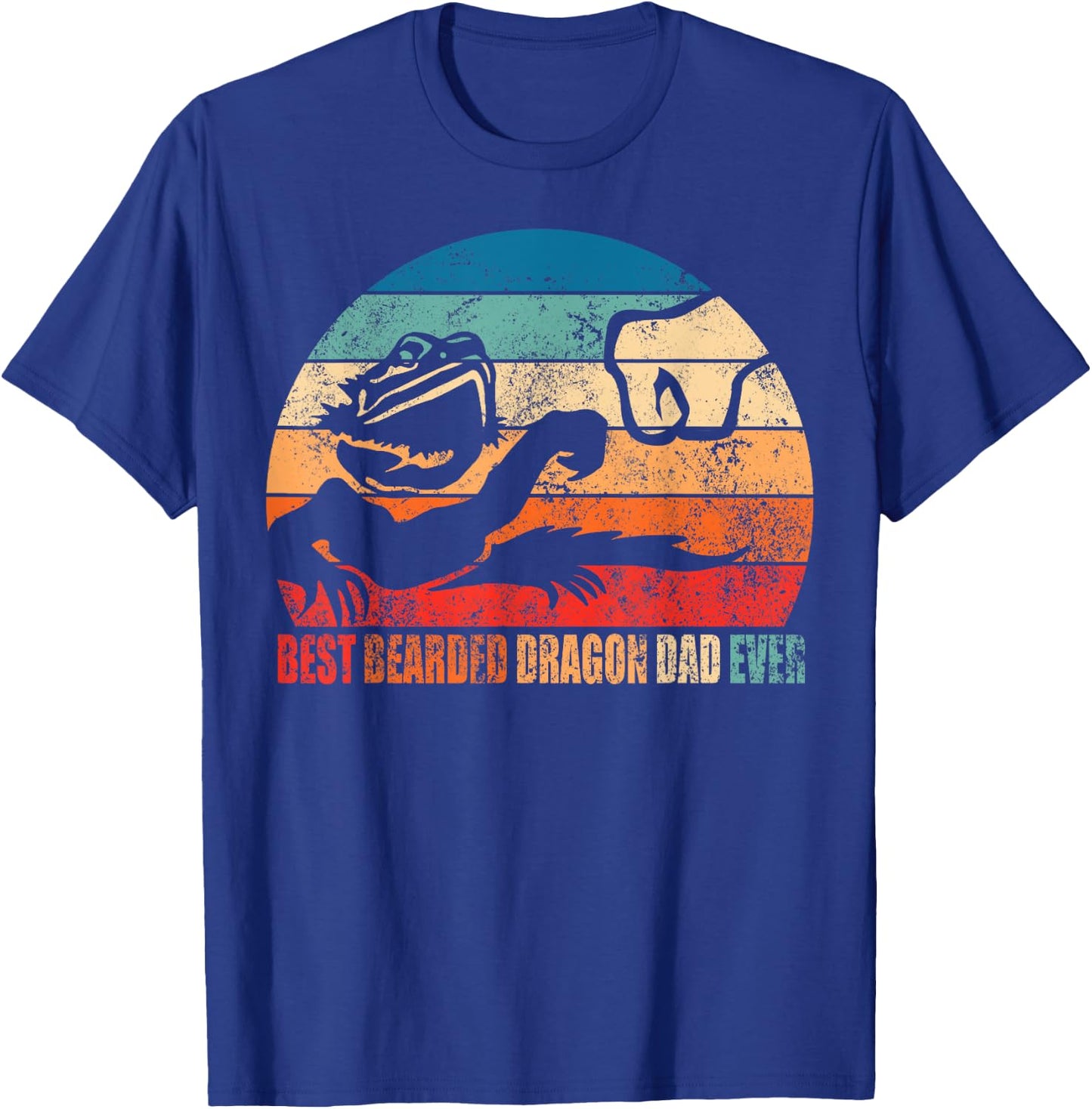Best Bearded Dragon Dad Ever Fist Bump Men Gift Son Daughter T-Shirt - T-Shirt | Royal