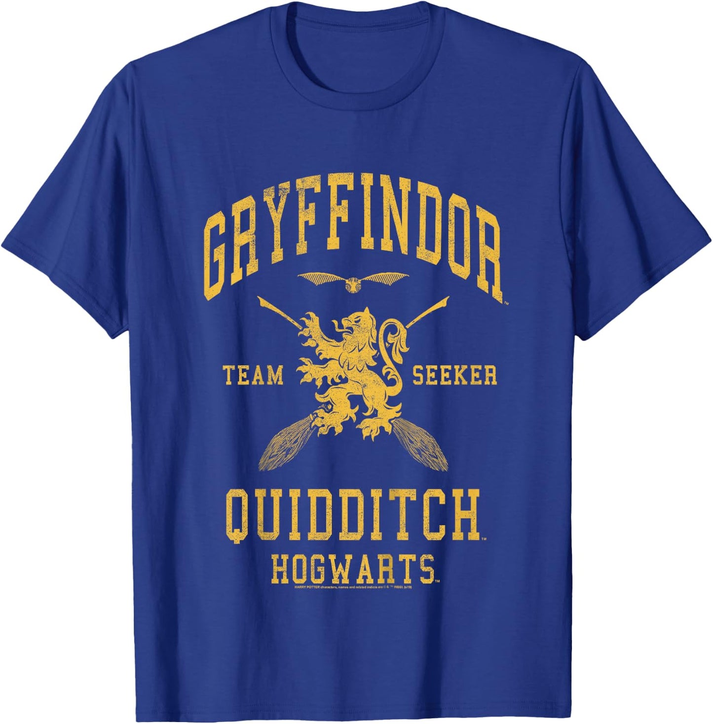 Kids Harry Potter Gryffindor Team Seeker Text T-Shirt - T-Shirt | Royal