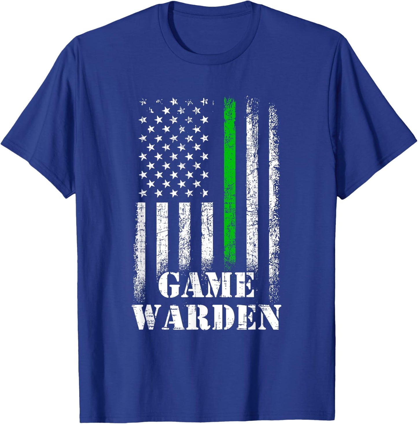 Game Warden American Flag, game warden Girls Kids Men T-Shirt - T-Shirt | Royal