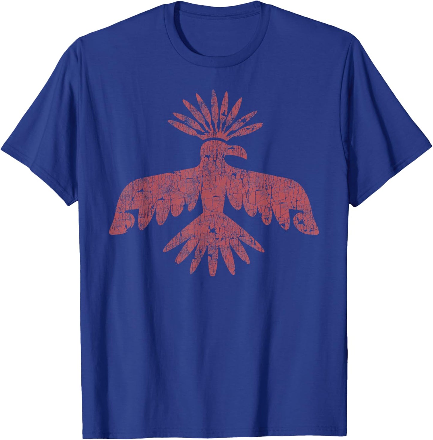 vintage Native American headdress Eagle T-Shirt - T-Shirt | Royal