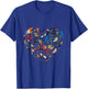 Birds lover heart Bird Watching men women kids T-Shirt - T-Shirt | Royal