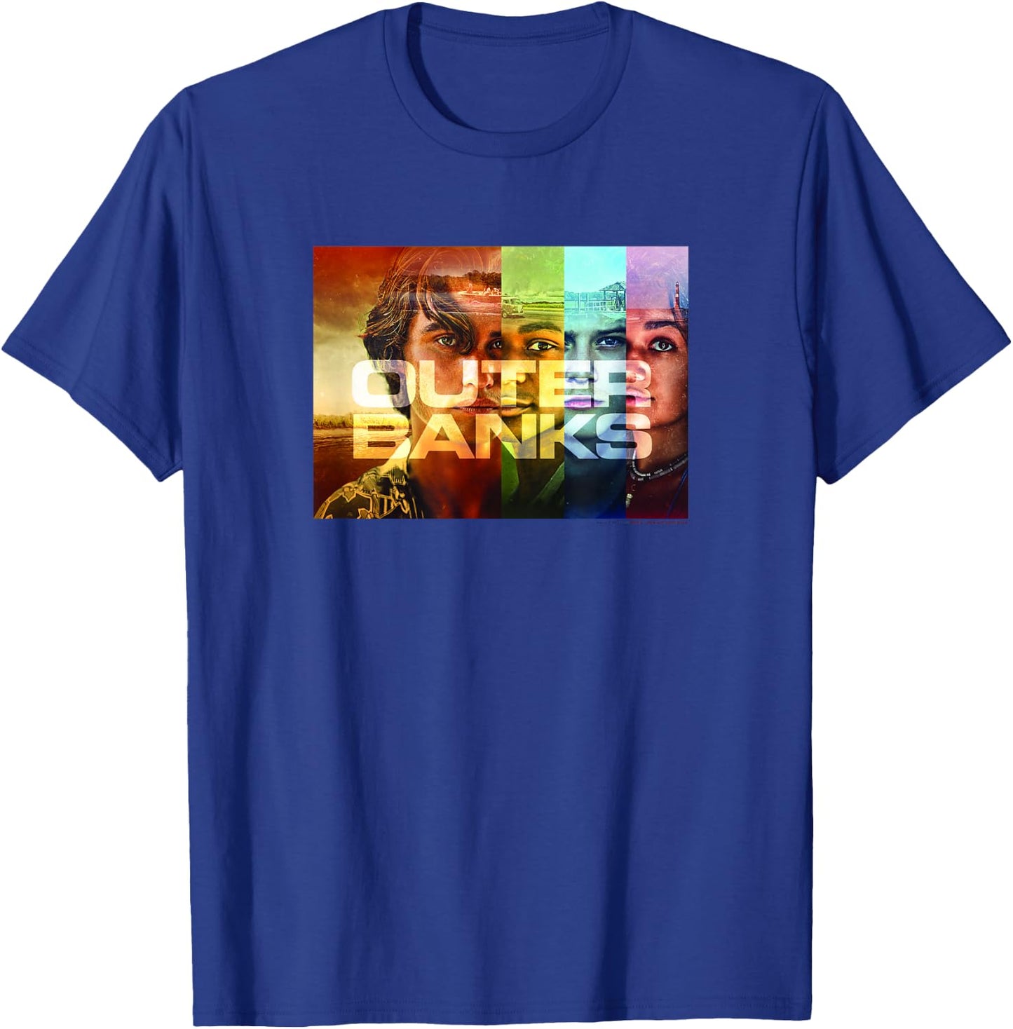 Outer Banks Character Panels Poster T-Shirt - T-Shirt | Royal