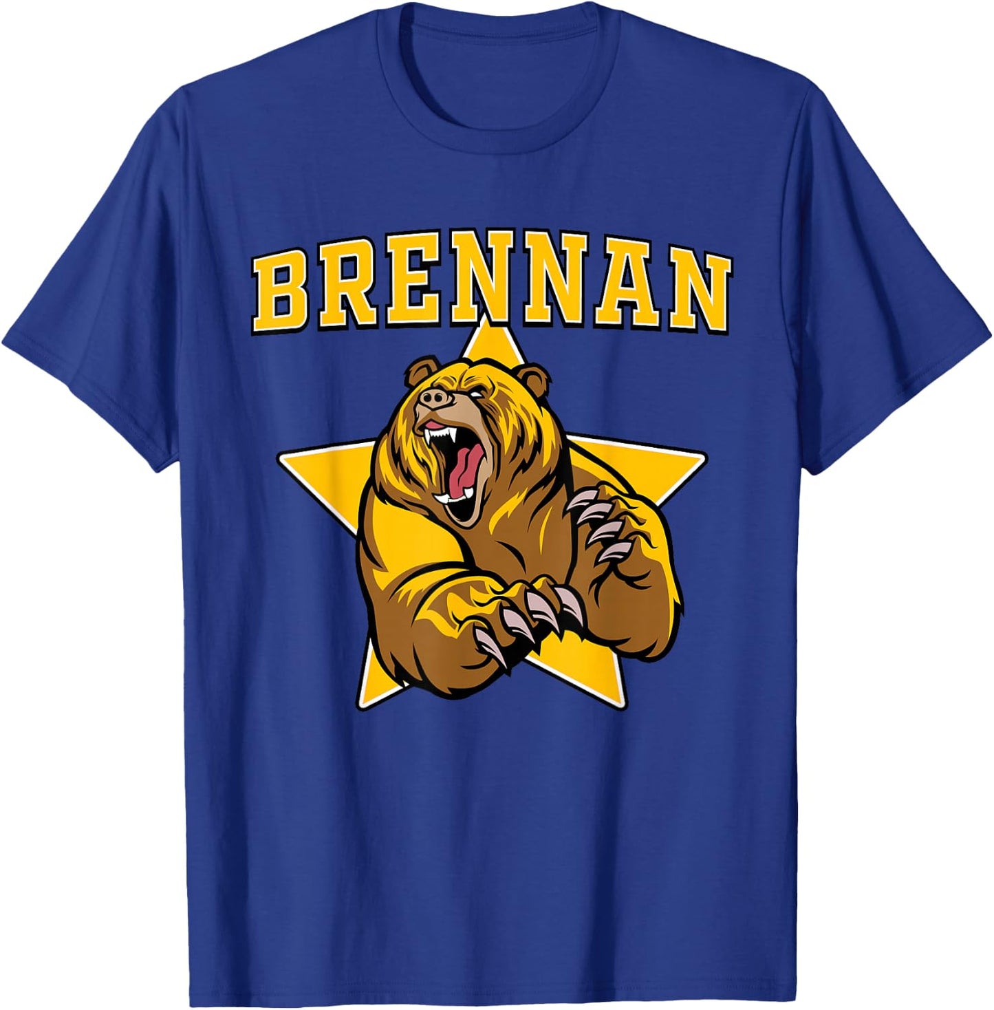 Brennan Bears High School Team Spirit T-Shirt - T-Shirt | Royal