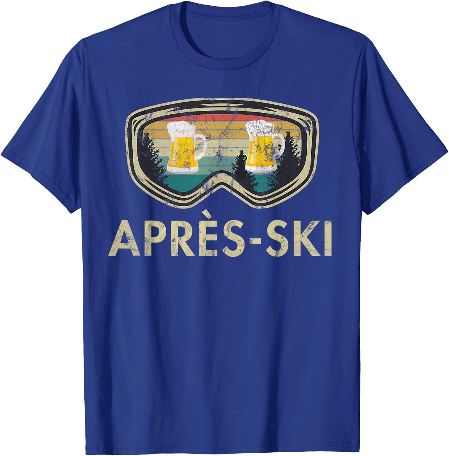 Après Ski Beer Skiing Snowboard Skier Mountains Outfit T-Shirt - T-Shirt | Royal