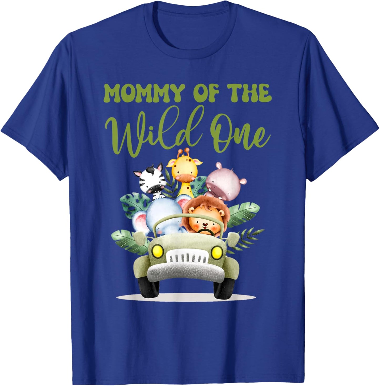 Mommy Of The Wild One 1st Birthday Safari Family Matching T-Shirt - T-Shirt | Royal