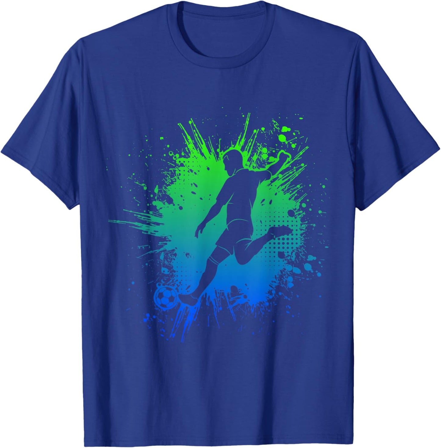 Footballer Football Boys Children T-Shirt - T-Shirt | Royal