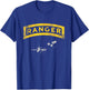 US Army Ranger Tab Airborne Ranger Military Veteran Vintage T-Shirt - T-Shirt | Royal