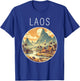 Laos scenery Art Deco T-Shirt - T-Shirt | Royal