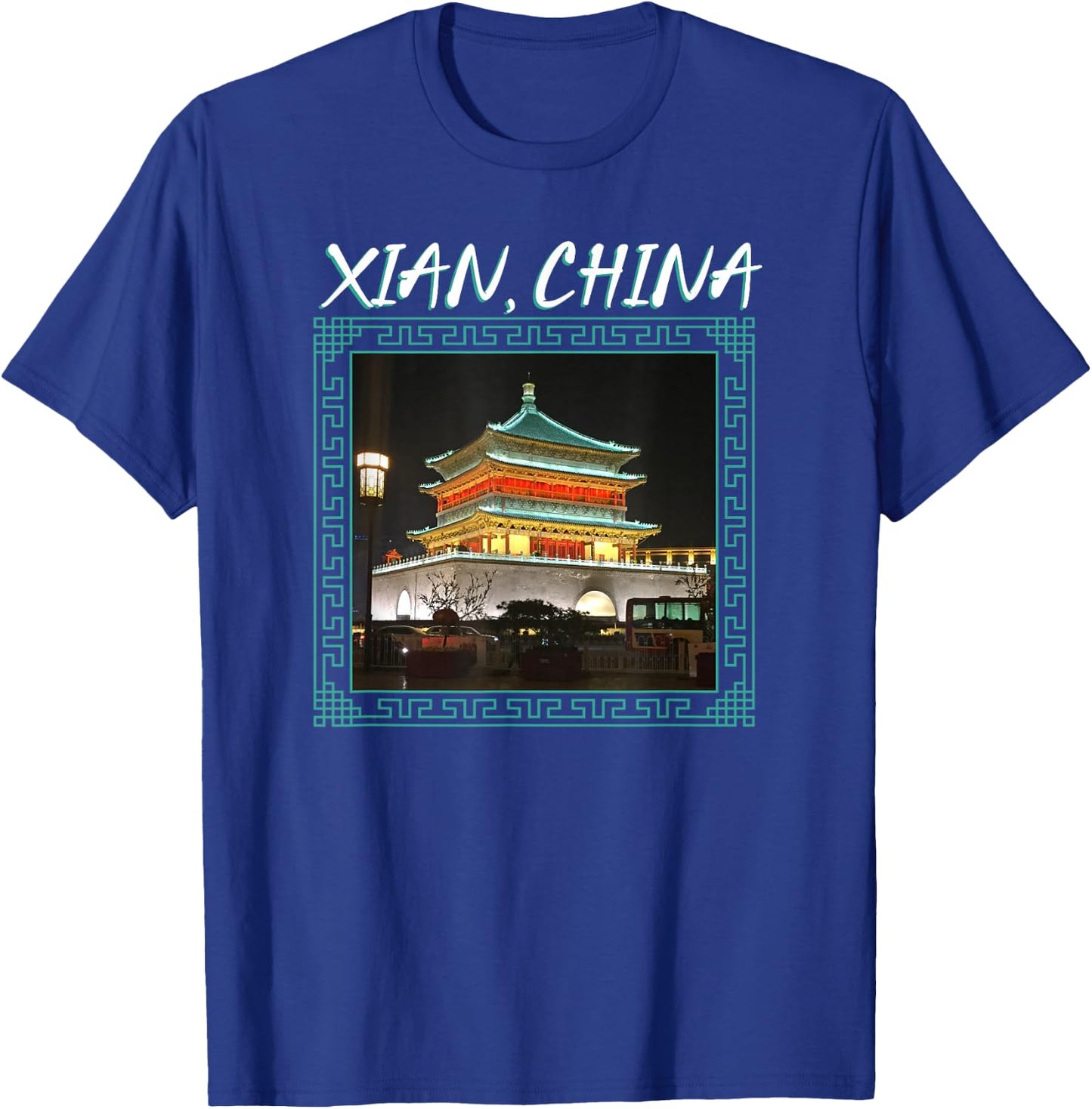 China's Ancient Xian Bell Tower T-Shirt - T-Shirt | Royal