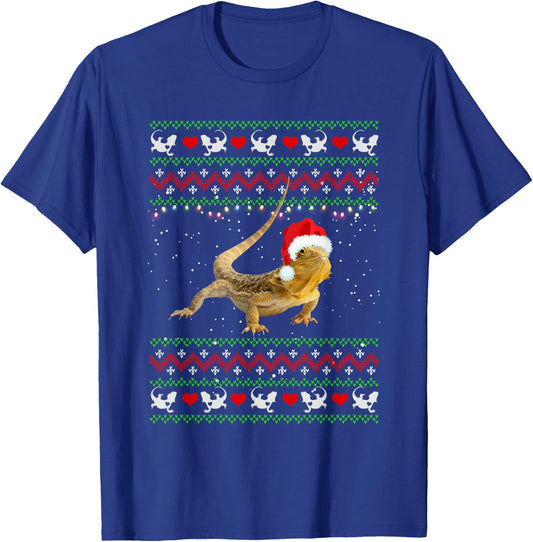 Ugly Bearded Dragon Christmas Gifts Bearded Dragon Lover T-Shirt - T-Shirt | Royal