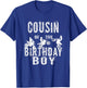 Cousin Of The Birthday Boy Dirt Bike B-day Party T-Shirt - T-Shirt | Royal