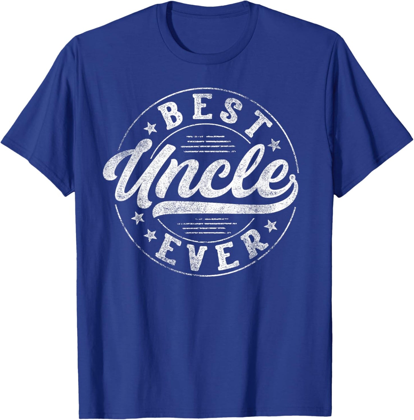 Best Uncle Ever Father's Day Uncle Gifts Vintage Emblem T-Shirt - T-Shirt | Royal