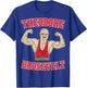 Teddy Brosevelt Theodore Roosevelt Body Building USA Flag T-Shirt - T-Shirt | Royal