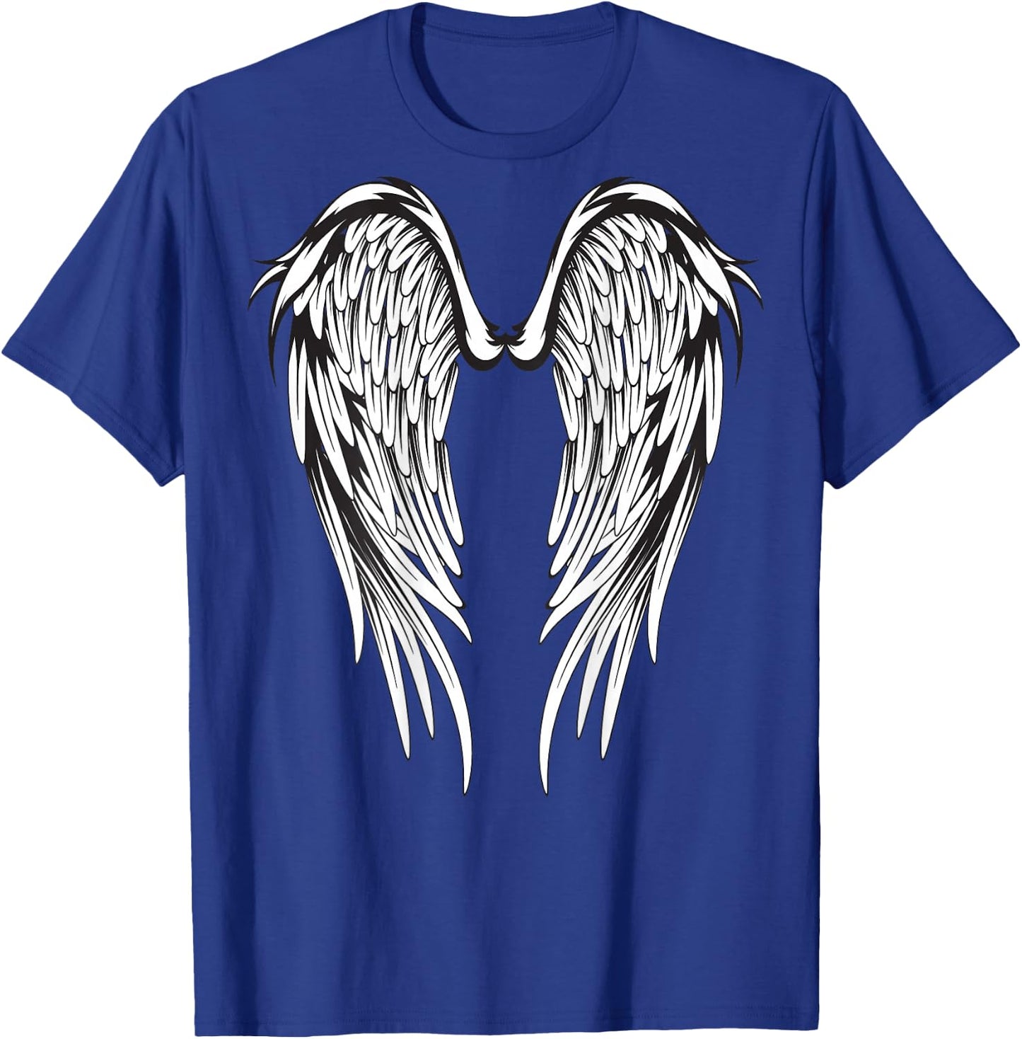 Wings #2 On The Back Side Angel T-Shirt - T-Shirt | Royal