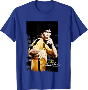 Bruce Lee Game of Death Iconic Yellow Suit Poster Vintage T-Shirt - T-Shirt | Royal