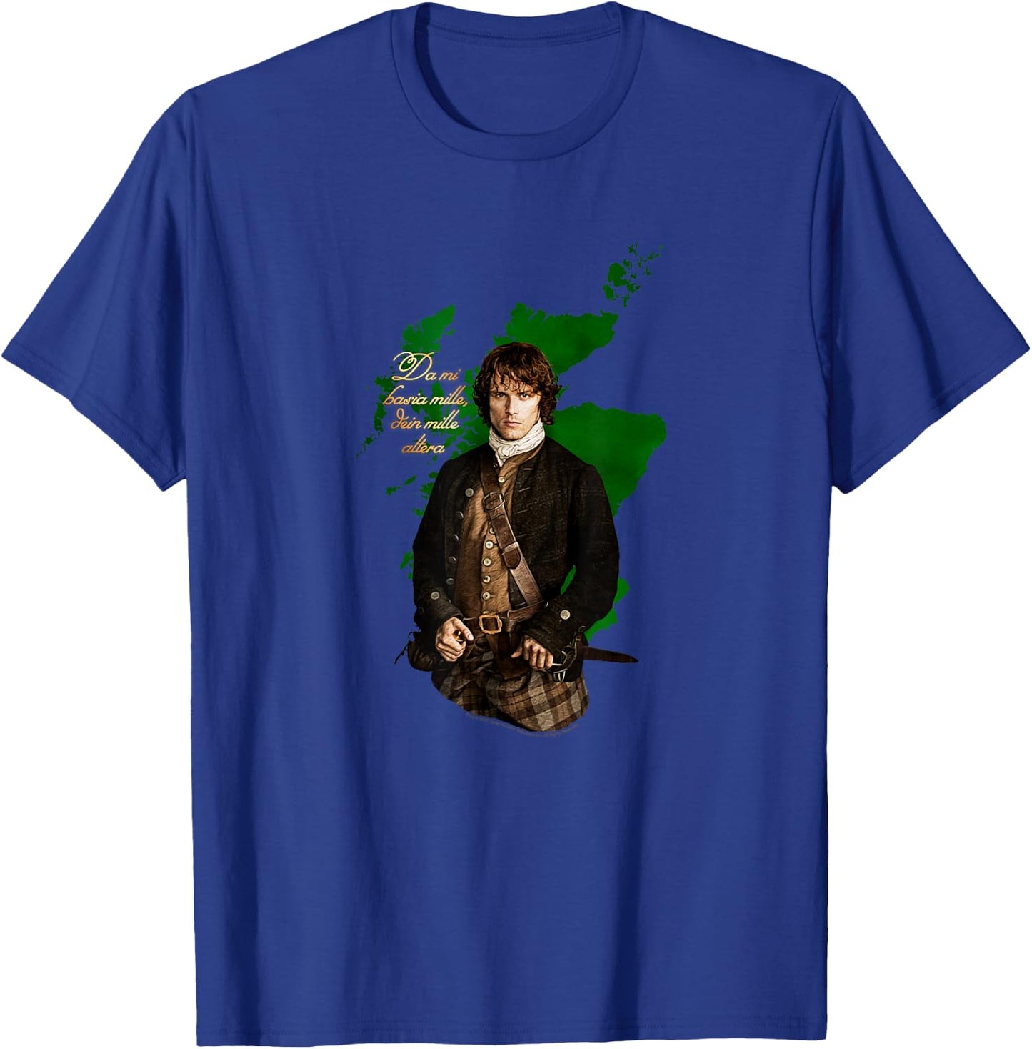 Outlander Jamie with Map T-Shirt - T-Shirt | Royal