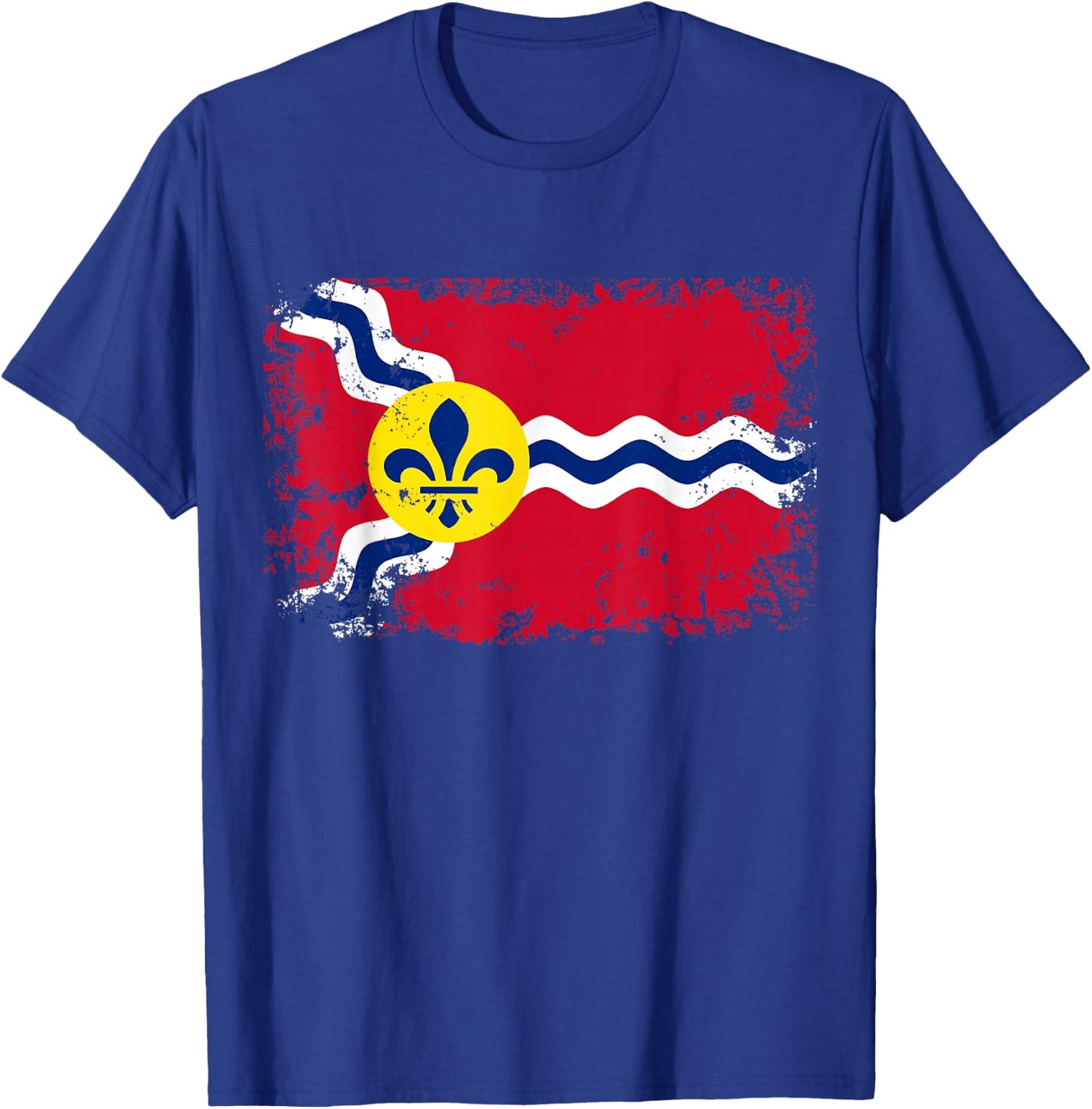 St. Louis STL Flag T-Shirt - T-Shirt | Royal