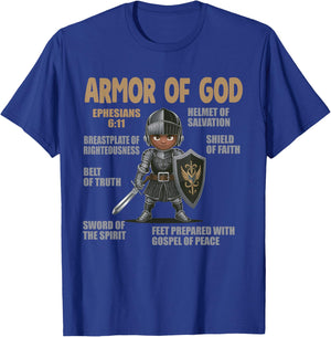Black Kids Put On The Full Armor Of God Bible Chapters T-Shirt - T-Shirt | Royal