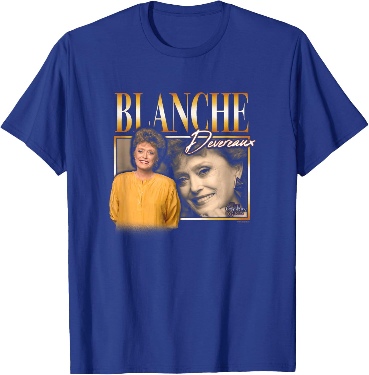 The Golden Girls Iconic Blanche Devereaux 90s Retro Portrait T-Shirt - T-Shirt | Royal