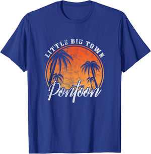 Little Big Town Pontoon Summer Vacation Vintage T-Shirt - T-Shirt | Royal
