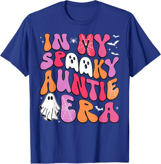 In My Spooky Auntie Era Auntie Halloween Funny Spooky Aunt T-Shirt - T-Shirt | Royal