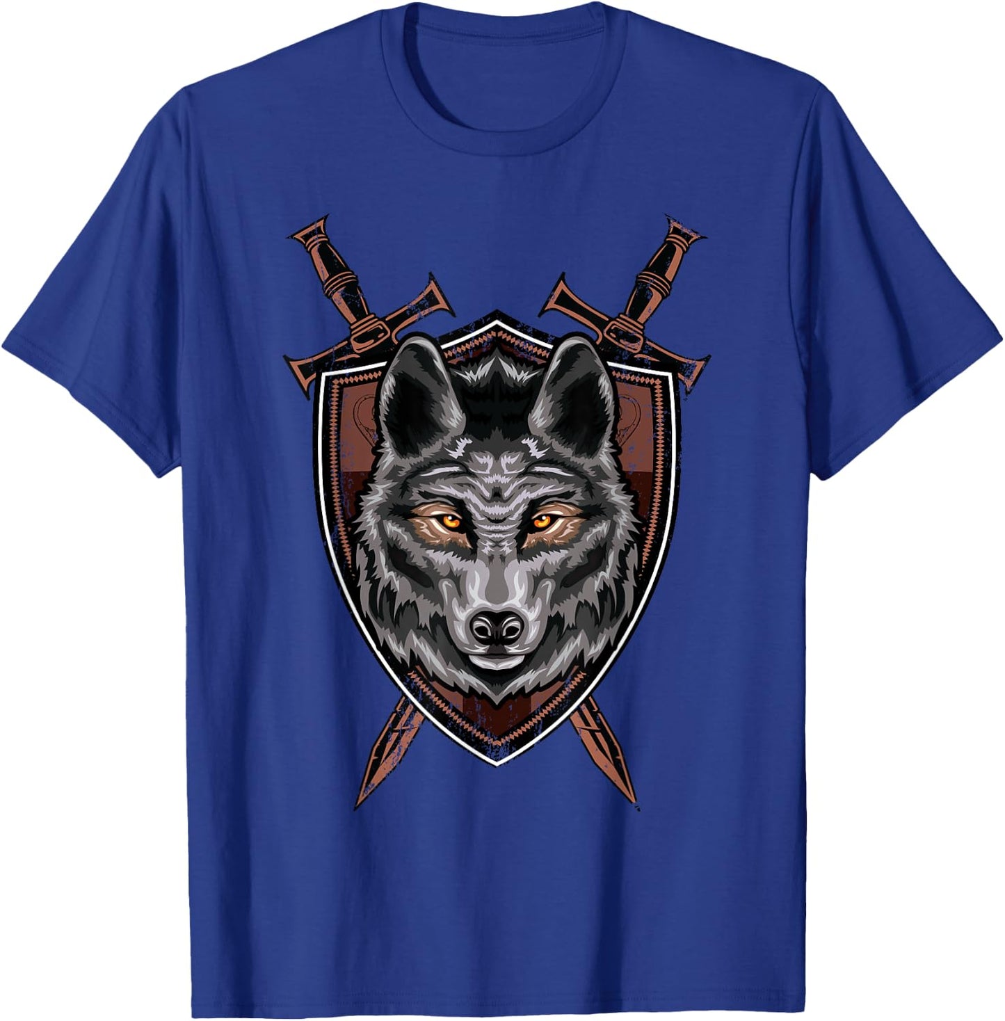 Wolf Sword Shield Renaissance Medieval Knight House Sigil T-Shirt - T-Shirt | Royal